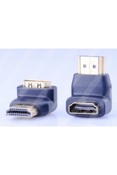 Đầu nối HDMI male to HDMI female gập 90 độ Vention H380HDFA